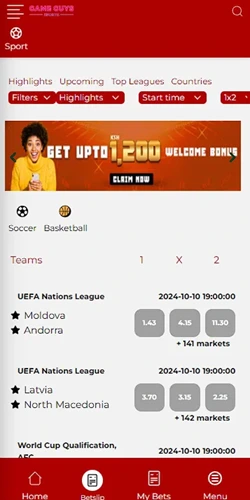 Game Guys Kenya App Interface